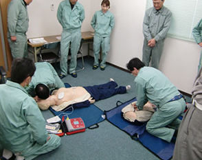 Introduction of AED / ordinary lifesaving training
