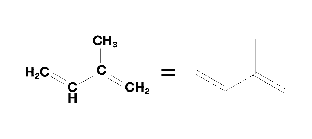 イソプレンの構造