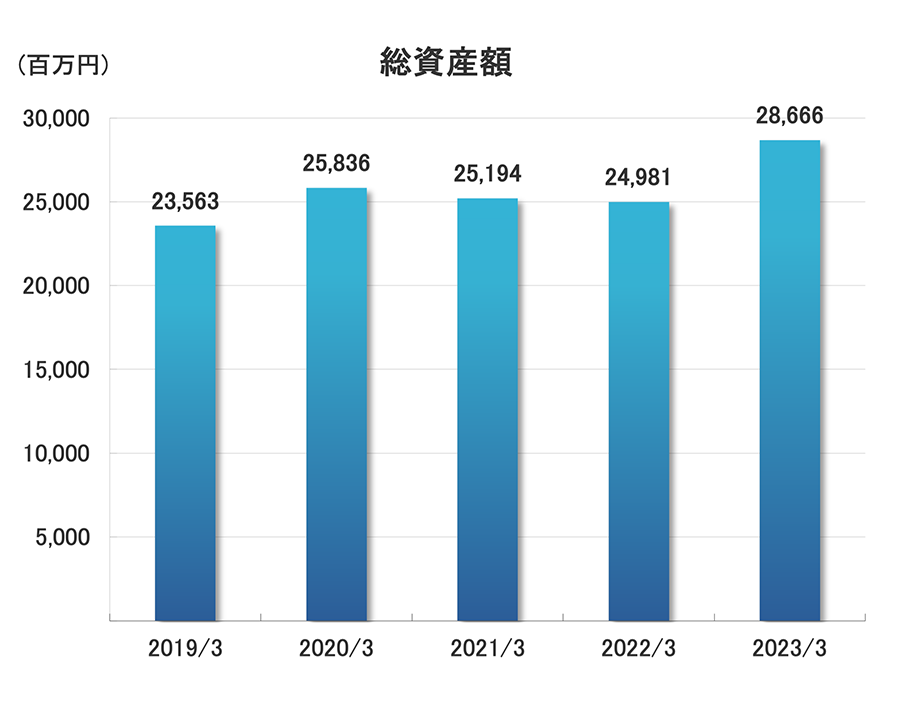 総資産額グラフ